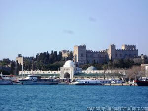 Mandraki Harbor, Rhodes shore excursions from cruise ship 