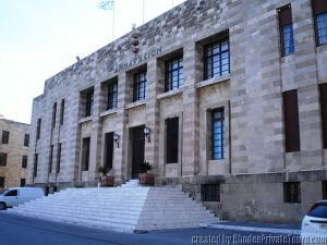 The Town Hall, Rhodes tours from cruise ship 