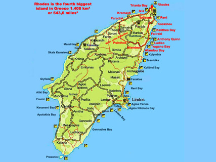 Maps of Rhodes Greece, Rhodes Kids Tour