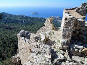 The interior of the Castle of Monolithos, Shore trips of Rhodes