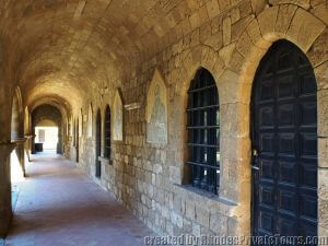 Monk's rooms in Monastery of Filerimos, Rhodes Port Excursions  