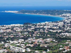 Panoramic view of Ialyssos Bay, Rhodes Private Tours Greece