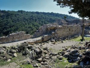 The interior of the Castle of Monolithos, Rhodes cruise excursions  