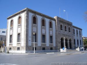 Banca della Grecia, Architettura Italiana in Rodi Grecia