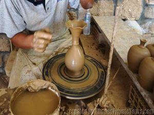 Handmade in Greece pottery,Rhodes Island