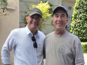 Nicholas with Aron Hasson on Rhodes Island
