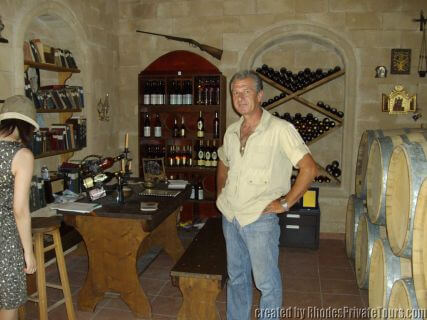 Wine tour of Rhodes Greece