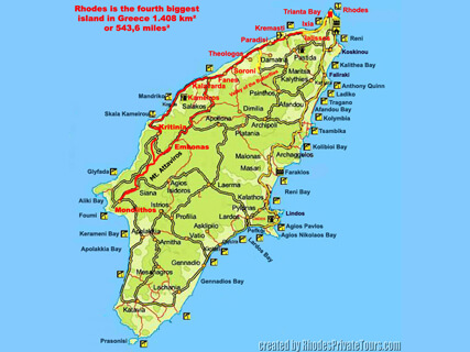 Rhodes Private Tours, Shore Excursions, South-West Coast, Private day tours, Taxi tours
