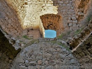 La puerta del castillo de Kritinia (interior)