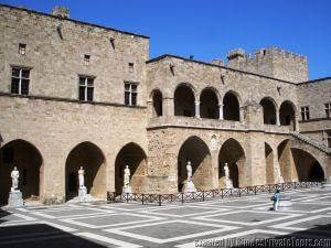 Rhodes Taxi Tours, Statues in the Grand Master Palace
