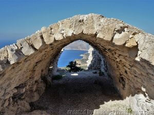 The shell of a chapel dedicated to St. George, Custom Rhodes Port Excursions  