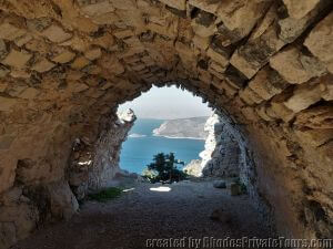 The shell of a chapel dedicated to St. George, Rhodes cruise excursions  