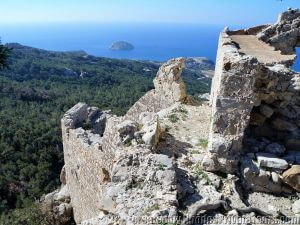 The interior of the Castle of Monolithos, Taxi tours of Rhodes Greece