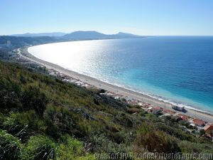 Panoramic view of the West Coast, Rhodes affordable tours