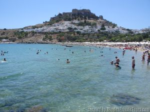 Lindos Beach in Rhodes Greece, Rhodes Tours