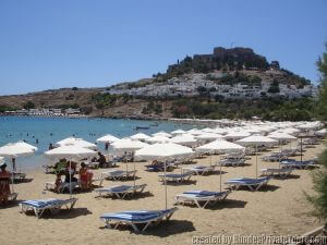 Lindos Beach Rhodes Greece