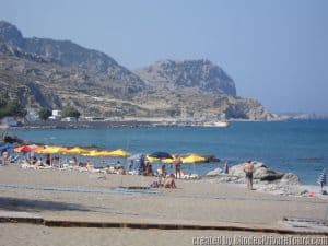 Stegna Beach, Rhodes Greece, Archangelos Village