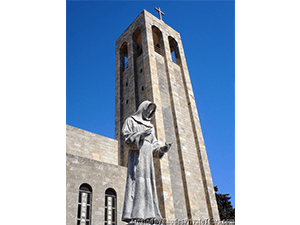 The statue of St. Francis, Rhodes cruise excursions  