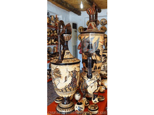 Classic Greek black figure pottery