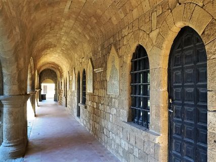 The knights Hospitallers tour in Rhodes Greece