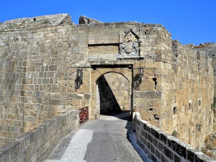 Gate of St Athanasius of the Medieval City close to the Church of St. Francis of Assisi