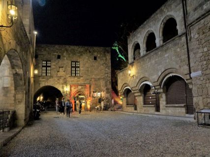 Rhodes Old Town by night